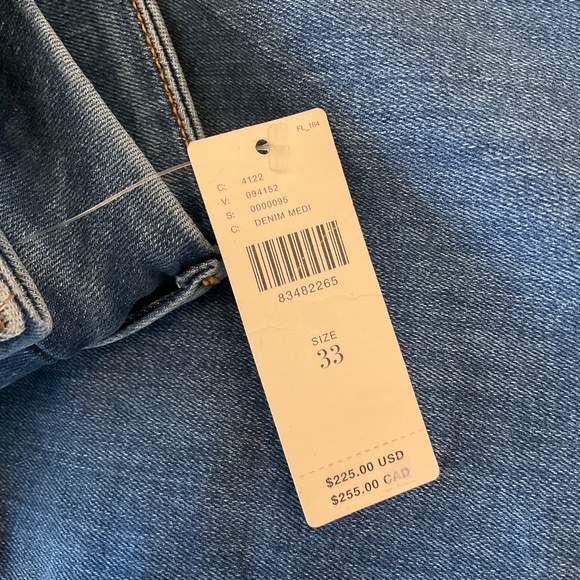 NWT Anthropologie Frame Le Mini Boot Jeans mid wash denim jeans flare plus sz 33 - Picture 6 of 14